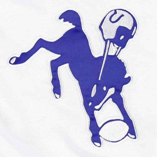 White Indianapolis Colts The Power Forward Satin Jacket - Image 4