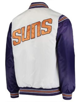 White/Purple Phoenix Suns Renegade Jacket