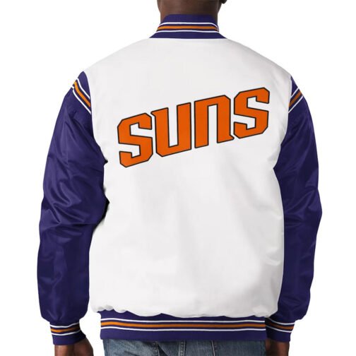 White/Purple Phoenix Suns Renegade Jacket - Image 4