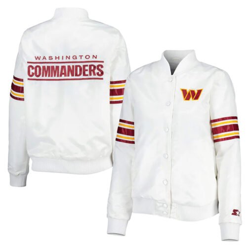Washington Commanders Line Up White Jacket - Image 4