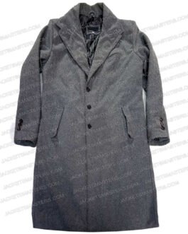 Gary Carr The Peripheral Gray Wool Coat