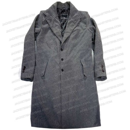 Gary Carr The Peripheral Gray Wool Coat