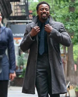 Gary Carr The Peripheral Gray Wool Coat