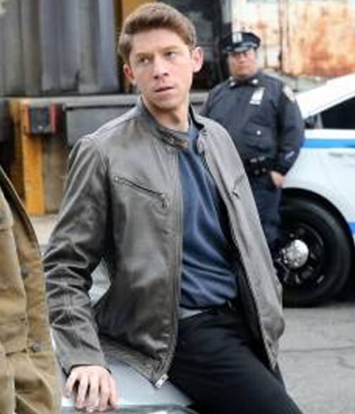 Blue Bloods Will Hochman Grey Leather Jacket - Image 5