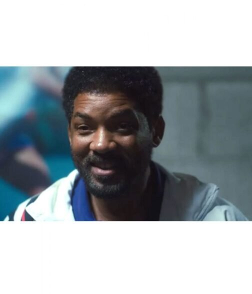 Will Smith King Richard Bomber Blue Jacket - Image 3