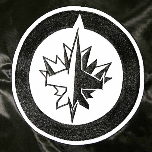 Winnipeg Jets Black Ice Satin Jacket - Image 4