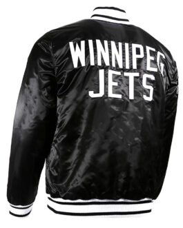 Winnipeg Jets Black Ice Satin Jacket