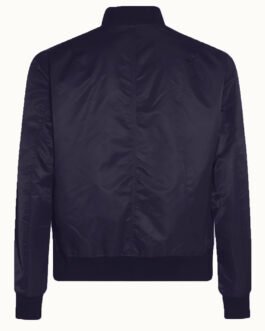Navy Winnipeg Jets Lightweight Nylon Bomber Jacket