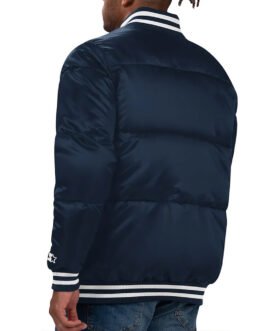 Navy Winnipeg Jets Bronx Bubble Jacket