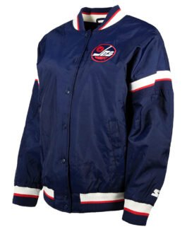 Winnipeg Jets Tournament Navy Varsity Jacket