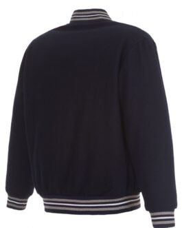 Varsity Winnipeg Jets Navy Blue Wool Jacket