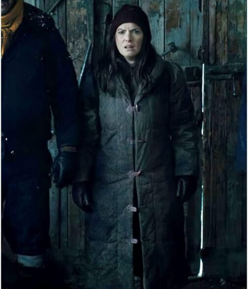 Winona Ryder Stranger Things S04 Grey Puffer Coat - Image 5