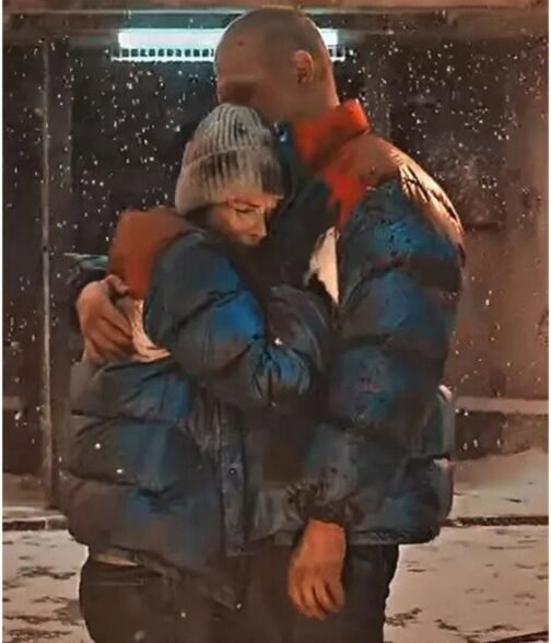 Stranger Things Season 4 Winona Ryder Puffer Blue Jacket - Image 4