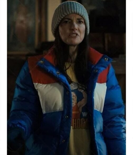 Stranger Things Season 4 Winona Ryder Puffer Blue Jacket - Image 2