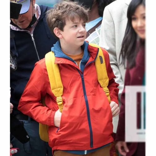Lyle Lyle Crocodile Winslow Fegley Orange Jacket - Image 9