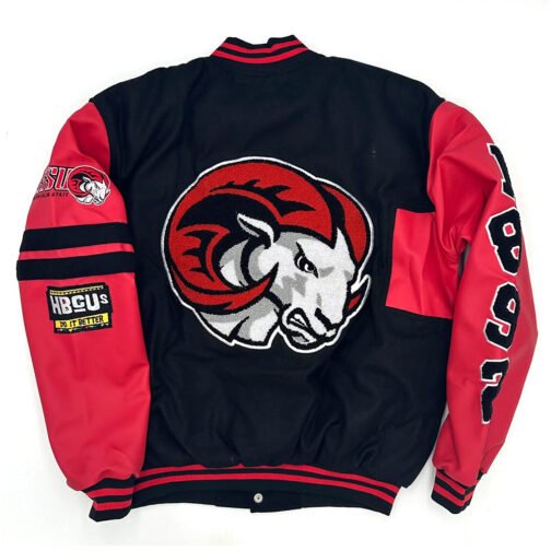 Winston-Salem State Rams Ole Skool Letterman Jacket - Image 2