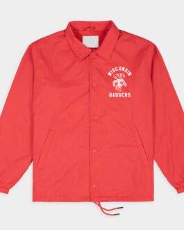 Wisconsin Badgers Vintage Bucky Coaches Jacket