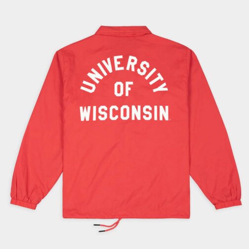 Wisconsin Badgers Vintage Bucky Coaches Jacket - Image 2