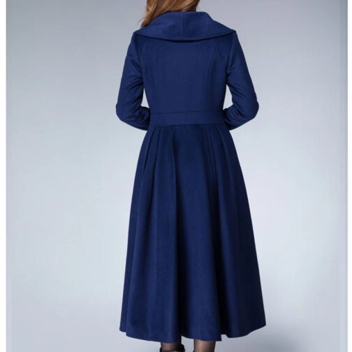 Women’s 1950s Princess Maxi Wool Coat - Image 8