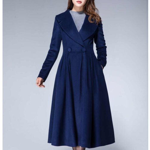 Women’s 1950s Princess Maxi Wool Coat - Image 12