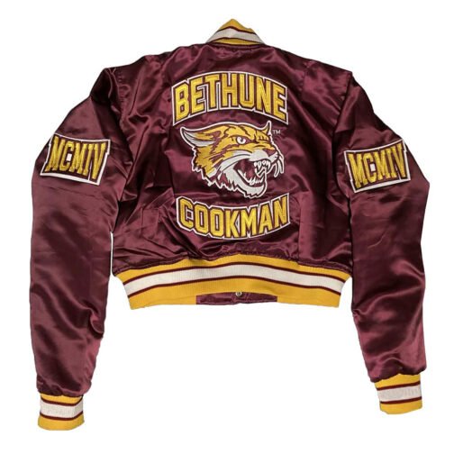 Women’s Bethune Cookman University Satin Jacket - Image 2