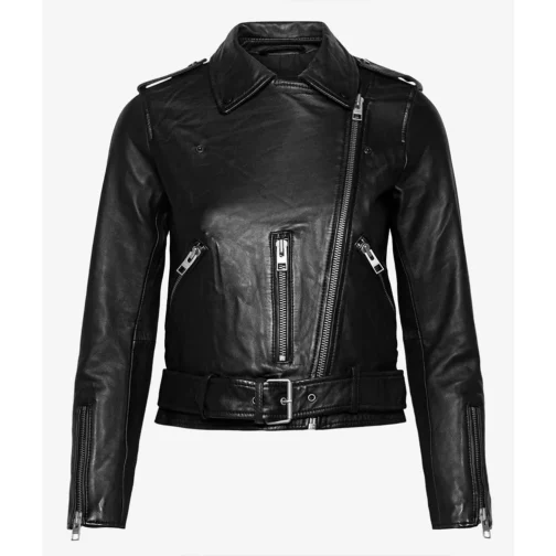 Women’s Biker Balfern Leather Jacket - Image 2