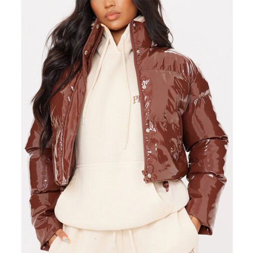 Womens Bubble Vinyl Jacket - Image 18