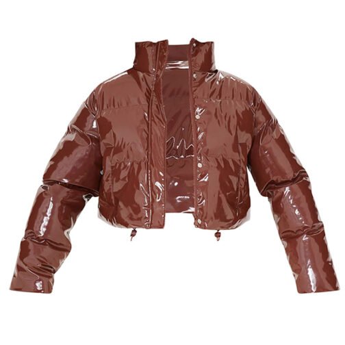 Womens Bubble Vinyl Jacket - Image 6