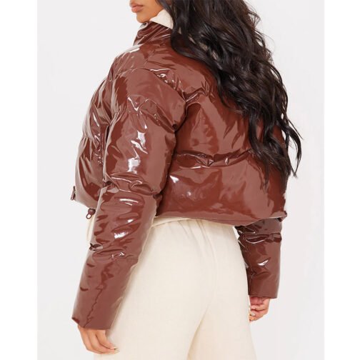Womens Bubble Vinyl Jacket - Image 15