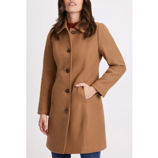 Women’s Button Wool Coat - Image 9