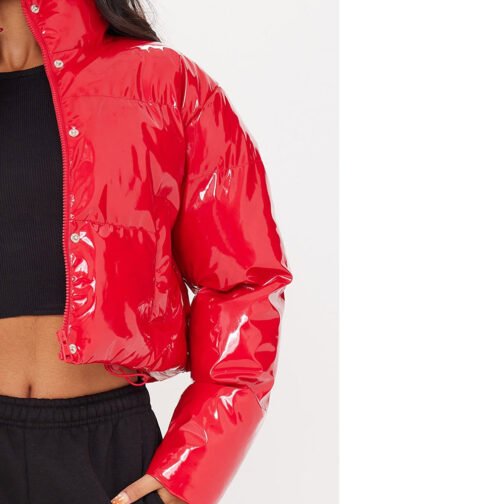 Womens Bubble Vinyl Jacket - Image 11