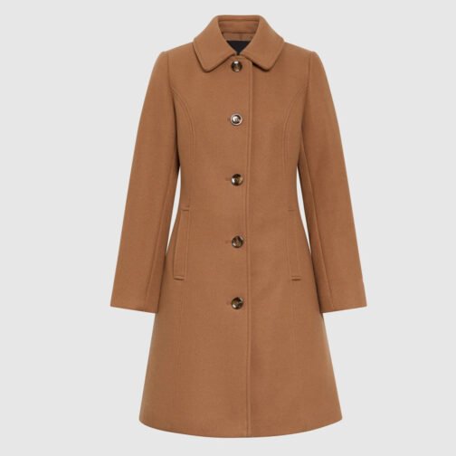 Women’s Button Wool Coat - Image 3