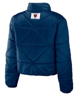 Women’s Chicago Bears Puffer Cropped Jacket