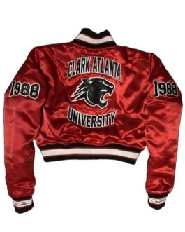 Women’s Clark Atlanta University 1988 Satin Burgundy Jacket