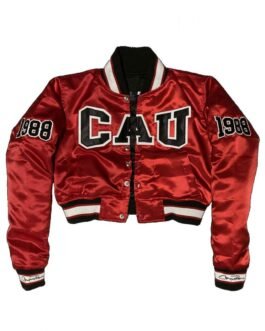 Women’s Clark Atlanta University 1988 Satin Burgundy Jacket