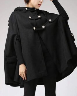 Women’s Classic Wool Hooded Cape