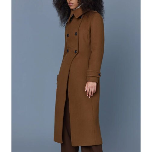 Women’s Double Face Elodie Military Coat - Image 14