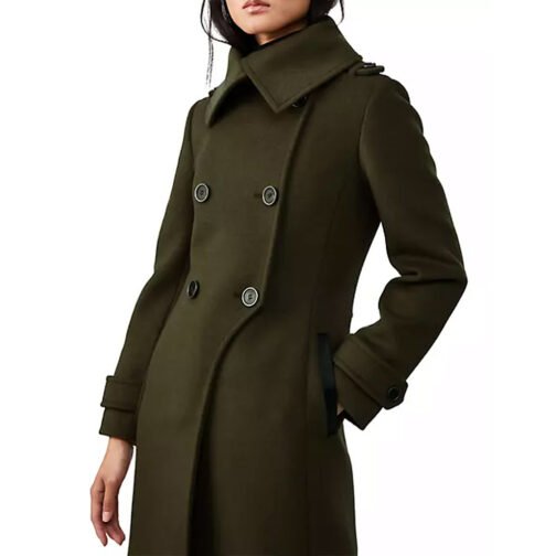 Women’s Double Face Elodie Military Coat - Image 12