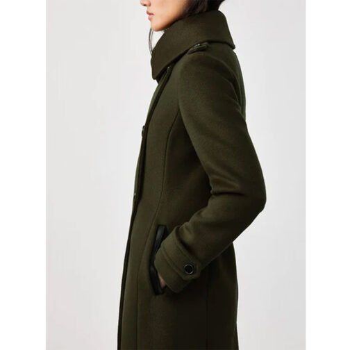 Women’s Double Face Elodie Military Coat - Image 15