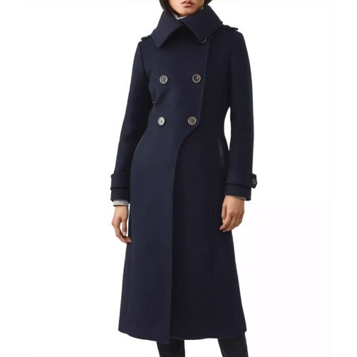 Women’s Double Face Elodie Military Coat - Image 8
