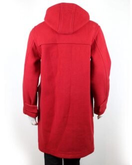 Women’s Duffle Red Hooded Coat