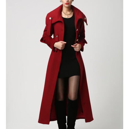 Women’s Elegant Maxi Long Coat - Image 11