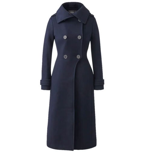 Women’s Double Face Elodie Military Coat - Image 2