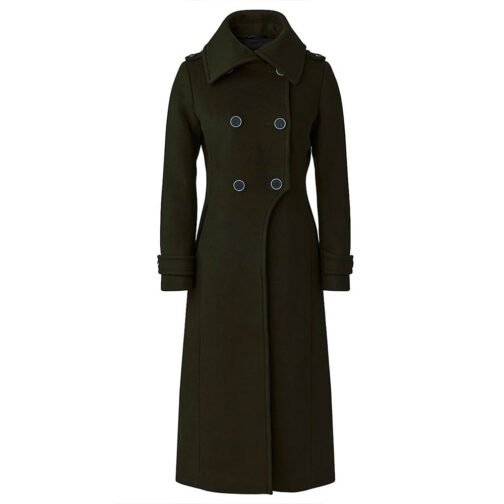 Women’s Double Face Elodie Military Coat - Image 3