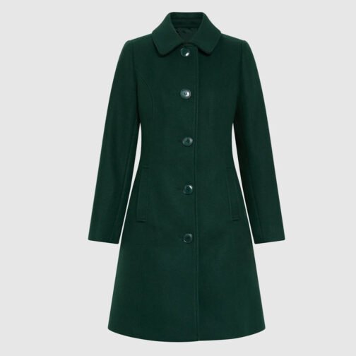 Women’s Button Wool Coat - Image 2