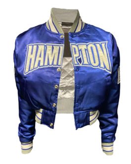 Women’s Hampton University Royal Satin Jacket