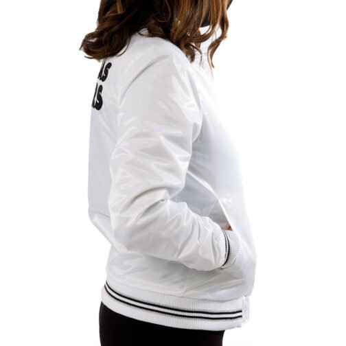 Women’s Raiders Las Vegas Satin Starter Jacket - Image 11