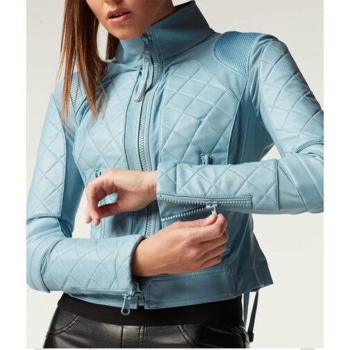 Women’s Moto Leather & Mesh Jacket - Image 22