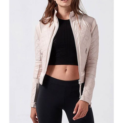 Women’s Moto Leather & Mesh Jacket - Image 4