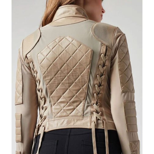 Women’s Moto Leather & Mesh Jacket - Image 12